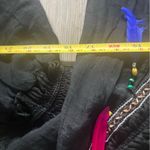 Black Bohemian Women's Top with Colorful Accents Gray Size undefined Photo 3