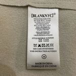 BLANK NYC  Beige Faux Leather Open Draped Front Jacket Womens Size Medium Photo 3