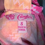 Candie's Candie’s neon pink orange bow Beck Sleeveless Tank Top Photo 5