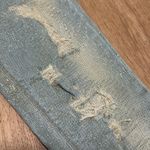 MET JEANS | Women’s Distressed Bedazzled Denim Skinny Jeans Blue Size 28 Photo 4