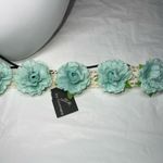 G by Gennaro Flower and Lace Boho Hair Band Blue Photo 6