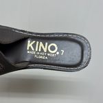 Kino Brown Sandals with Lace Detailing and Flat Sole Made in USA Size 7 Photo 2