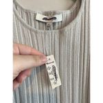 Madewell NWT  The Signature Shimmer Knit Cutaway Sweater Tank Gray Size Small Photo 2
