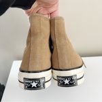 Converse Chuck 70 Suede High Top Shoes in Tan Unisex Photo 4