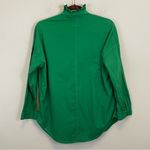 A SHIRT THING Kelly Green Ruffle Neck‎ Long Sleeve Top Size XS Photo 5