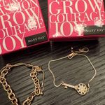 NEW Mary Kay R.J. Graziano Bundle of (3) Bracelets and (1) Pair of Earrings Gold Photo 0