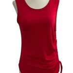 Olivia Rae Women Size Large Red Tank Top Shirt NWT Ruched Side (8-862) Photo 1