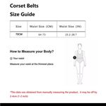 Black Gothic Corset Belt Photo 5