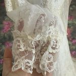 VINTAGE Lace Wedding Dress White Size undefined Photo 6