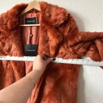 Parisian  Vegan Fur Open Front Collared Coat 8 NWT Photo 5