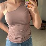 Free People : NWT Mauve One Shoulder Ruched Tank Photo 0