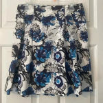 Sharagano  Women's Gorgeous Navy and white Skirt Size‎ 8 Photo 0