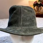WALKABOUT Overlander Aussie Suede Leather Traditional Style Hat Australia Sz S💛 Green Photo 0