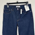 Madewell  Petite Low Slung Baggy Jeans Rinse Wash Dark Blue Rigid US 27P NWT Photo 8