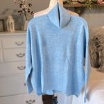 Vince Camuto  Turtleneck Sweater Blue Pullover Comfy Womens Large Photo 1