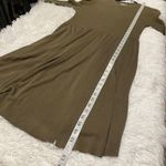 Sundance Nature’s Hue Sweater Midi Dress in Olive Green Medium Petite Photo 4