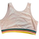 Wild Fable Crop Tank Pink Rainbow Striped Hem Retro Festival Pride Summer XXL Photo 1