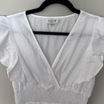 Molly Bracken  Woven V-Neck White Maxi Dress NWOT Photo 4