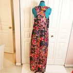 W118 By Walter Baker W118 Walter Baker Floral Marble Sleeveless Sheer Racerback Lined Maxi Dress sma Photo 1