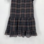 Mango Glen Plaid Ruffle Filippin Long-Sleeve Sparkle Maxi/ Midi Peasant Dress Photo 6