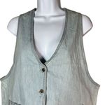 ‎Vintage Essentials Sport Vest Size Medium Blue Photo 1