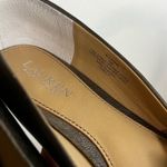 Ralph Lauren Allayana Flats Womens 10 Metallic Bronze Gold Pointed Toe Laser-Cut Photo 4