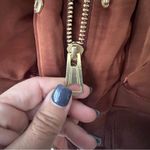 House Of Harlow 1960 Brown Satin Pilot Jacket SIZE XS Sienna 80's Retro Glam Photo 2