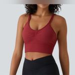 Halara  Seamless Low Support Ruched Double Straps Backless Crisscross SportsBra,S Photo 2