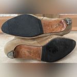 Lulu Guiness tan,suede, embroidered knee boots, leather sole/interior; 40 1/2 Tan Size undefined Photo 9