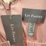 Liv Foster Printed Floral Mesh Gown Pink Multi Size 6 NWT Wedding Prom Party Photo 7