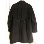 Kenneth Cole black‎ wool blend pea coat, women's size 16 heavy weight winter Black Photo 7