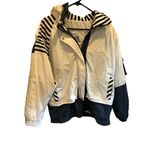 Vintage Mulberry Street Nautical Windbreaker Jacket L White Striped Unisex Size L Photo 8