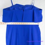 New! Aidan Mattox royal blue‎ strapless ruffle top, US size 14 Blue Photo 10