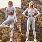 Free People  Movement Good Karma
Long Sleeve Onesie Grey Size XS/Small NWT Photo 1