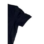 Parker Womens  Black Side Ruching V-Neck Bodycon Dress Back Zipper Stretch Size S Photo 3