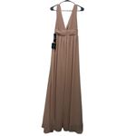Lulus Blush Pink Maxi Dress Size S – Deep V Photo 3