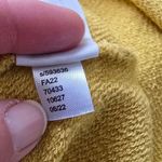 Loft Yellow Draped Sleeve Terry Crewneck Sweatshirt Size Medium Photo 7