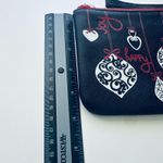 Brighton  Love Notes Wristlet Christmas Holiday Ornament Design Black Red & White Photo 6