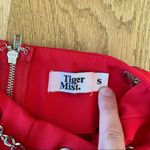 Tiger Mist  Straight leg Pants with chain in Red Photo 2