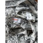 Renee C  White and Black Bandana Print Tube Top Photo 4