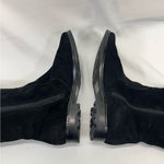 Alfani  VERMONT SUEDE LEATHER‎ SHEARLING TRIPLE BUCKLE RIDING BOOT WOMEN 7 BLACK Photo 4