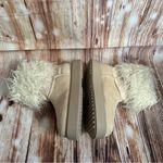 Pretty Little Thing  Cream Faux Suede Contrast Faux Fur Ankle Boot Size 9 Photo 4