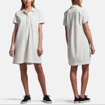 James Perse • Fresca Knit Pocket Shirt Dress cream white shift a-line popover Photo 1