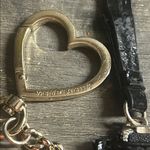 Victoria's Secret Victoria Secret Black Card Holder with Pink Lips & Heart Clasp Photo 1