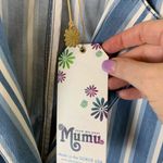 Show Me Your Mumu  Breken Jacket Small Blue Stripe Casual Blazer NWT Photo 3