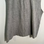 ZARA Sleeveless Turtleneck Sweater Top Gray L Photo 9