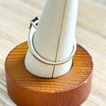 Vintage Sterling Silver 925 Three Stone Emerald Cut Garnet Ring Size 6.75 Red Photo 2