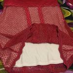 Free People  Mixed Mesh Bodycon in Red Photo 6