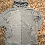 Nike  Women Large Athletic Sweatshirt Jacket Hoodie Full Zip Yaga Thump Hole‎ Photo 0