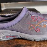 Merrell  blue embroidered slip on clogs size 7 Photo 0